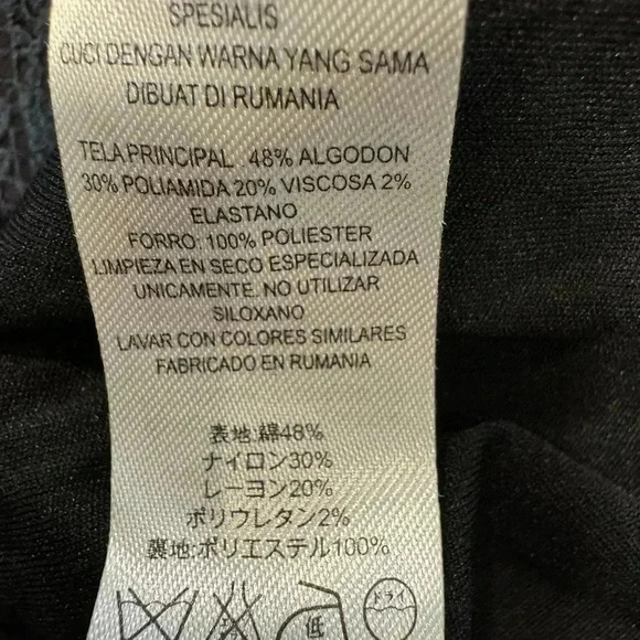 French connection navy sleeveless dress with lace overlay stunning size 12 - Picture 6 of 12